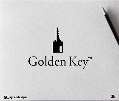 GOLDEN KEY branding design graphic design logo logo design minimal vector