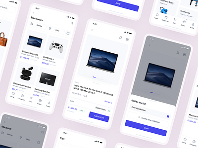 Cervo ✦ E-commerce App UI Kit app ui kit clean e commerce e commerce app fashion figma mobile mobile app mobile app ui kit modern pixel perfect store ui kit