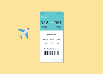 DailyUI 024 Boarding Pass app boardingpass dailyui024 design ui