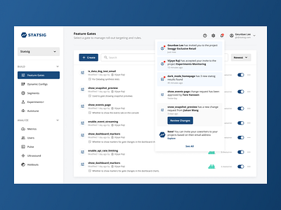 Various Header Elements (Notifs, Search, Resources) components dashboard design figma header notification notifs ui ux