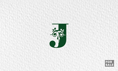 Letter J Two Face branding design face illustration j letter j logo logo design logo designer logodesign logotype tree vector