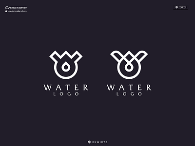 Water Logo animation branding design design logo graphic design icon illustration letter lettering logo logos minimal monogram motion graphics vector water