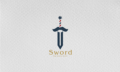 Barber Sword barber branding design illustration logo logo design logo designer logodesign logotype sword vector