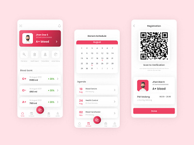 AyoDonor - Redesign app blood donors mobile app mobile design mobile ui ui uiux ux web design