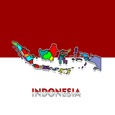 Indonesia Independence Day app branding cartoon design flat graphic design icon illustration indonesia logo vector web website