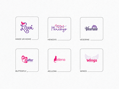 Logo Design | Pink & Violet branding color design graphic logo pink violet