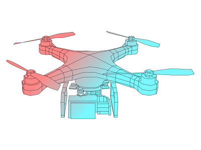 Drone 3d dailydesign dailyuichallenge design drone illustration vector wireframe