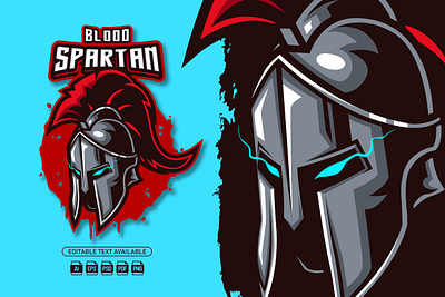 Blood Spartan || Mascot Logo branding cartoon cartoon logo design esport logo esports gaming gaming logo graphic design illustration logo mascot mascot logo twitch