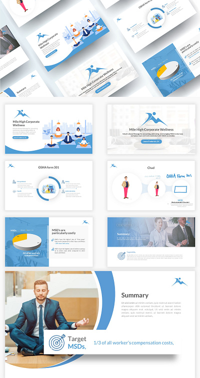 Corporate wellness presentation 2021 design illustration investment investor logo pitch deck pitch deck design pitch deck template powerpoint presentation powerpoint presentation template