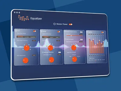 Equalizer landing page colors custom design design graphic design illustration ui uiux