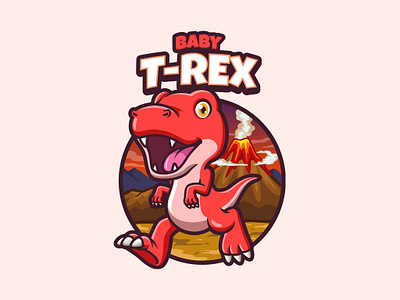 Baby T-Rex || Mascot Logo animal logo branding design cartoon character cartoon logo character design cute dino cute logo cute trex design dino baby dino cartoon dino logo kawaii cartoon kawaii logo mascot mascot brand mascot cartoon mascot logo t rex logo trex cartoon