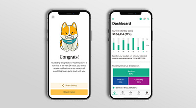 Daily UI 11, 18 – Success and Charts • Mobile Design • iOS charts clean daily ui daily ui 11 daily ui 18 daily ui challenge green ios app minimal mobile mobile app purple simple splash screen success ui ux web design