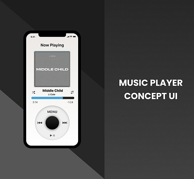 Music Player Concept UI app branding design figma mobile ui ux