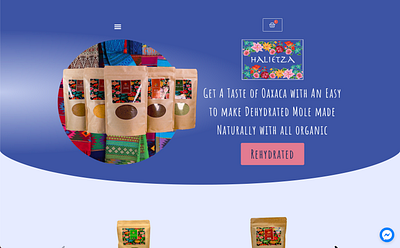 Halietza.com Dehydrated Food E-Commerce Website adobexd branding dehydrated dehydrated food design elementor hollywood illustration logo losangeles ui vector wordpress