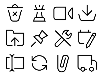 Icons icon icon system iconset pictogram