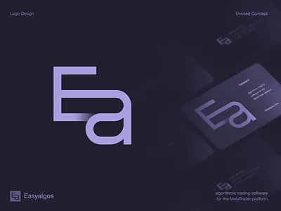 E+a Monogram Logo Concept blockchain branding chart crypto dao defi exchange fintech gradient icon identity lepisov lettering logo monogram stocks type typography wallet web3