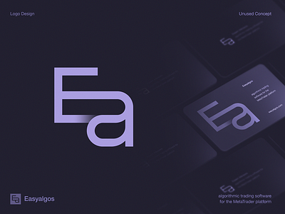 E+a Monogram Logo Concept blockchain branding chart crypto dao defi exchange fintech gradient icon identity lepisov lettering logo monogram stocks type typography wallet web3