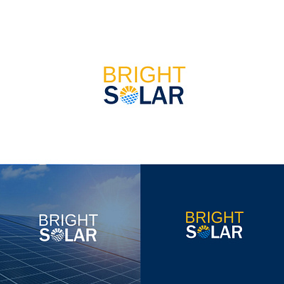 Solar logo design bright solar graphic design logo logo design solar solar cell solar company solar design solar icon solar logo