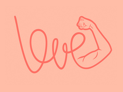 Love Is The Power belief biceps convictions creed design faith hand illustration lettering love muscles power power of love principle strong trust typography weakness