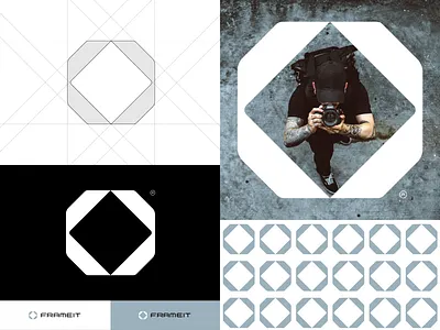 FRAMEIT brand brand identity branding dbworkplay design lettermark logo logo design logo designer logo dizajner logo folio logo inspiration logomark logotype monogram symbol visual identity