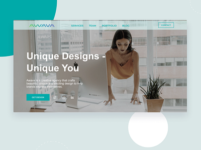 Design Studio landing page branding design figma ui uiux