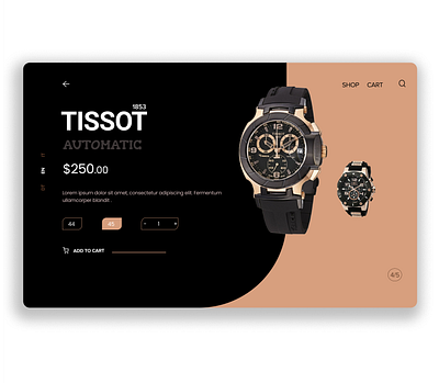 Watch ⌚️ Product Landing Page design ui ux vector