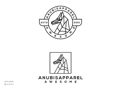 AnubisApparel logo anubiss apparel brand branding design graphic design lineartlogo logo logomark logos