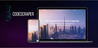 Website development Codescraper app branding design figma icon illustration logo site typography ui ux vector website