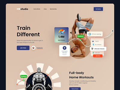 Fitness Web: landing page bodybuilding fitness club gym health home page landing landing page landing page design landingpage lifestyle medical training uiux web web site webdesign website website design weightloss workout