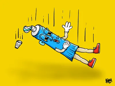 toothpaste animation branding byawish byawish madebyawish design graphic design icon illustration