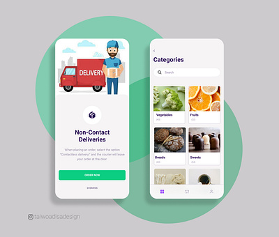 App to order food items app design illustration ui ux