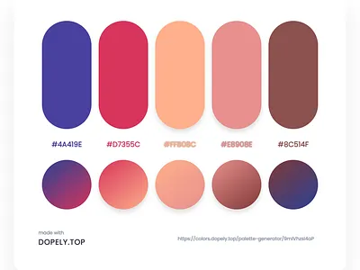 Daily Dose of Colors via Dopely branding colors design gradient illustration logo mrpugo ui ux