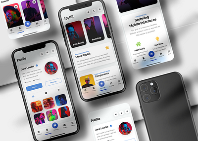 AppKit Mobile - Multi Purpose Mobile Kit & PWA app app design app template application template content content app decoration design footer menu design ios management app mobile mobile app template mobile site design mobile site template profile page pwa tasks design ui ux