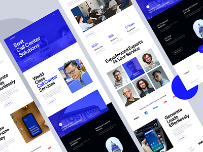 CallPoint - Call Center Website Template (pack) agency website branding btc call call center communication design illustration landingpage logo product telecom telecommunication ui ux vector