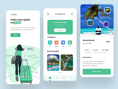 Travel mobile app design app design design illustration inspiar journey app minimal mobile app mobile design tourisum app travel travel app treands ui ui design ux