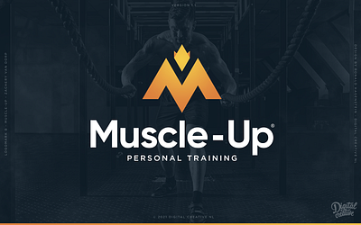 Muscle-Up v2 branding design logo