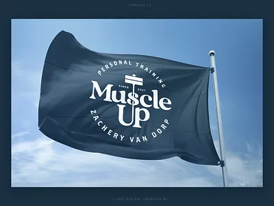 Muscle Up logo cross fit design fitness logo personal trainer pt