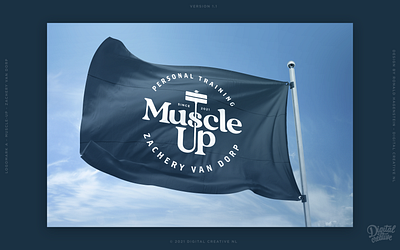 Muscle Up logo cross fit design fitness logo personal trainer pt