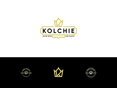 Kolchie pre prepared cannabis joints black blunts branding cannabis circular emblem classic logo client work crown daredjo emblem gold graphic design k letter kolchie maine logo design luxury logo marijuana pre prepared joints seal logo yellow