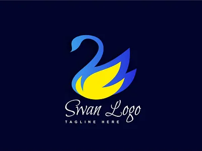 Swan Logo design graphic design swan logo