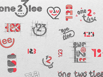 Branding explorations for kids' brand branding children explore graphic design kids logo sketch typeface typography