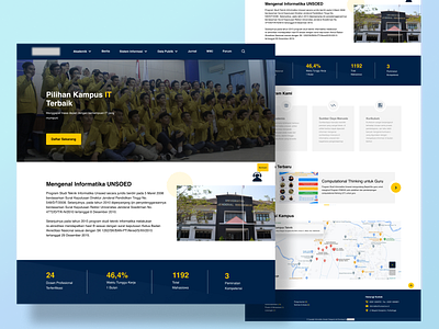 Campus Website app campus company profile course design direction figma re design student ui university ux webdesign website