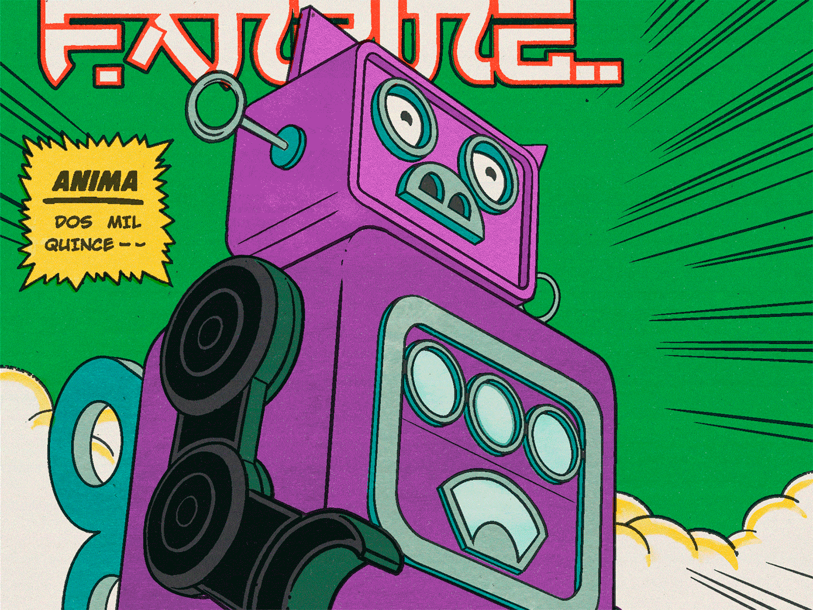 Beep-Beep animation anime cartoon character design cover editorial gif graphic design illustration ink bad company lightning bolts machine manga robot