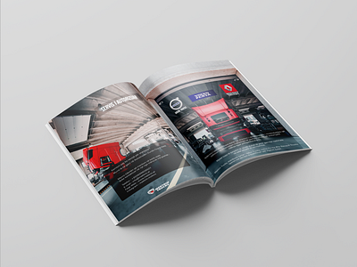 Trucks Magazine Mockup branding design illustration ui vector