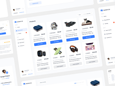 Testerz.io Web Platform amazon creative dashboard design product design products profile registration reports review reviews testers ui ux web design web platform