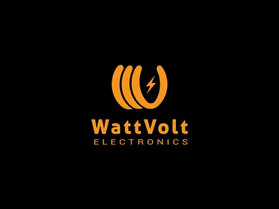 WattVolt Electronics logo design brand logo design branding current logo digital products logo electronic logo electronics brand electronics logo logo logo design logoinspirations minimalist logo modern electronic logo professional logo thunder logo volt volt logo w watt wattvolt wordmark logo