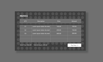 Invoice - Daily UI 046 app appdesign dailyui dailyui046 design graphic design invoice payment paynow ui uiux ux web webdesign