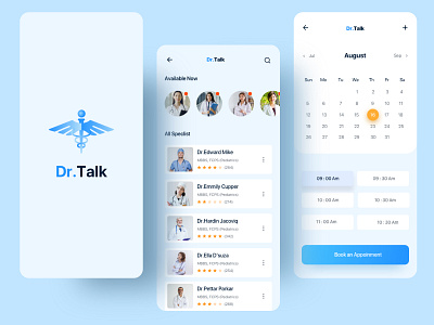 Dr. Talk - Medical App clean design dailyuichallenge design digital health doctor doctor app doctor consultation doctorapp dribbble best shot drtalkapp health care hospital hospital app medical medical app medical design popular shot sumiya ui ux