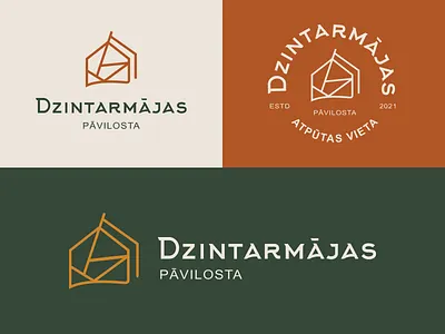 Campsite branding amber beach branding brown camping graphic design logo modern simple