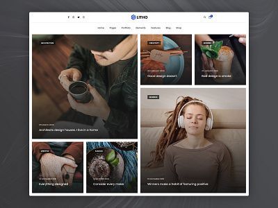 Litho - Elementor WordPress Theme - Blog Metro metro woocommerce